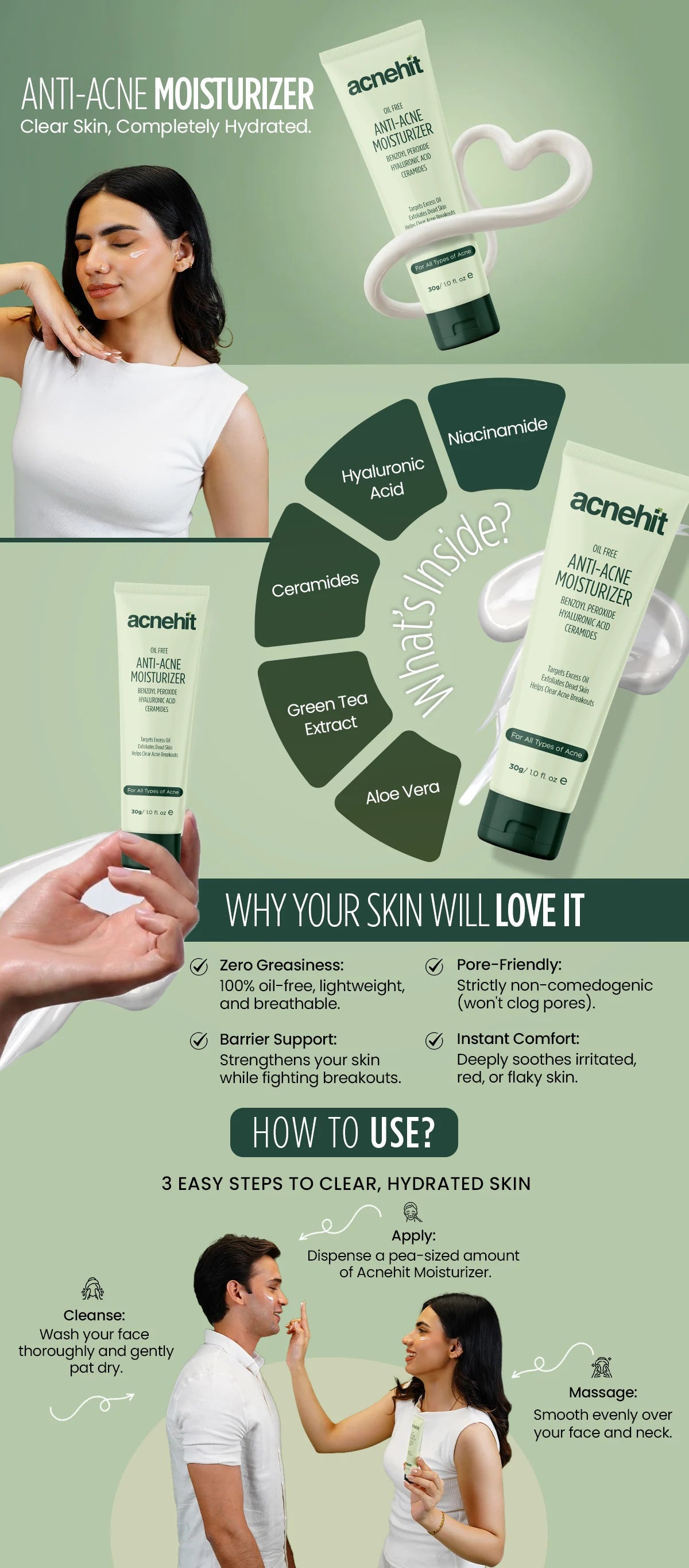 Anti-Acne Moisturizer infographic